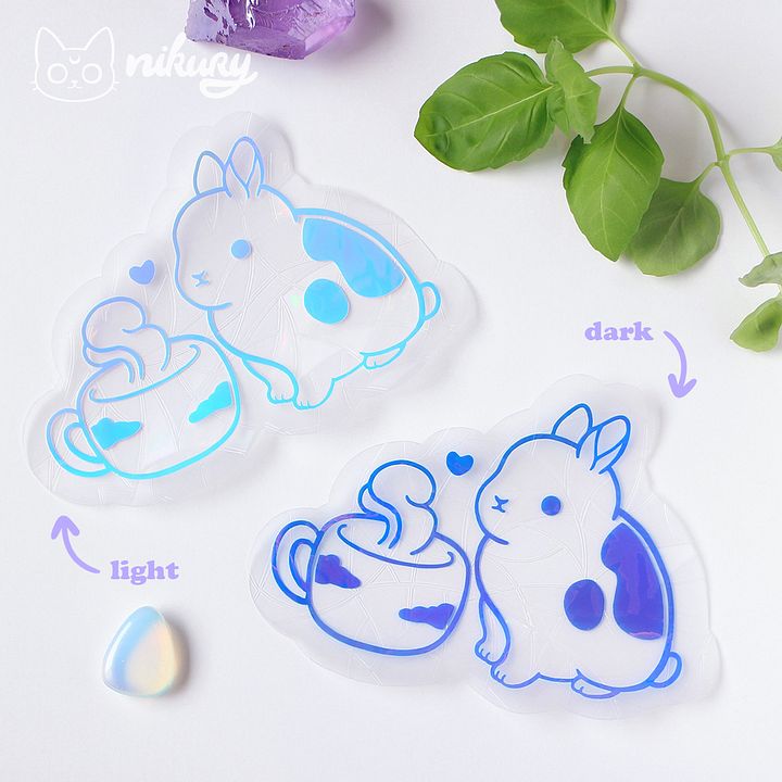 Tea Bunny Suncatchers | 2 Colors product image (1)