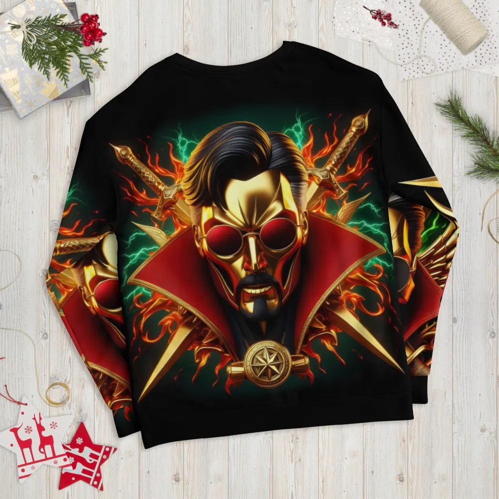 Golden Robot-Skull Face - Unisex Sweatshirt #20 product image (11)