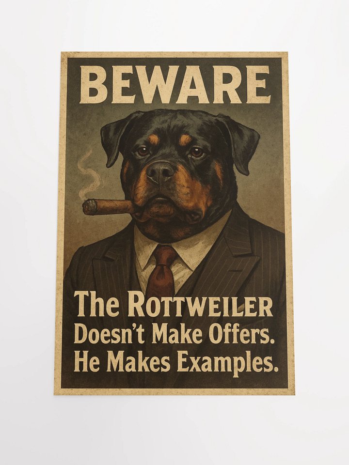 The Rottweiler Boss Poster product image (1)