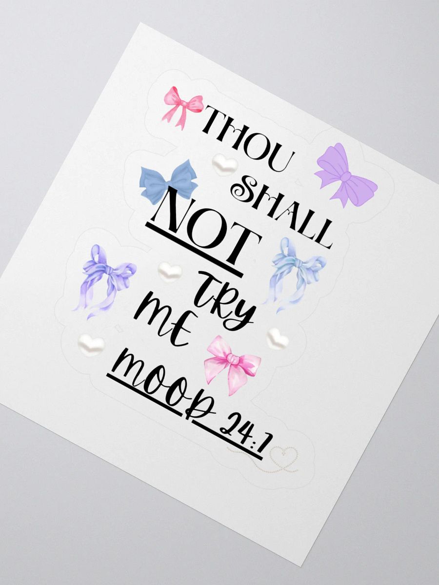 Thou Shall Not Try Me Collection Stickers product image (2)