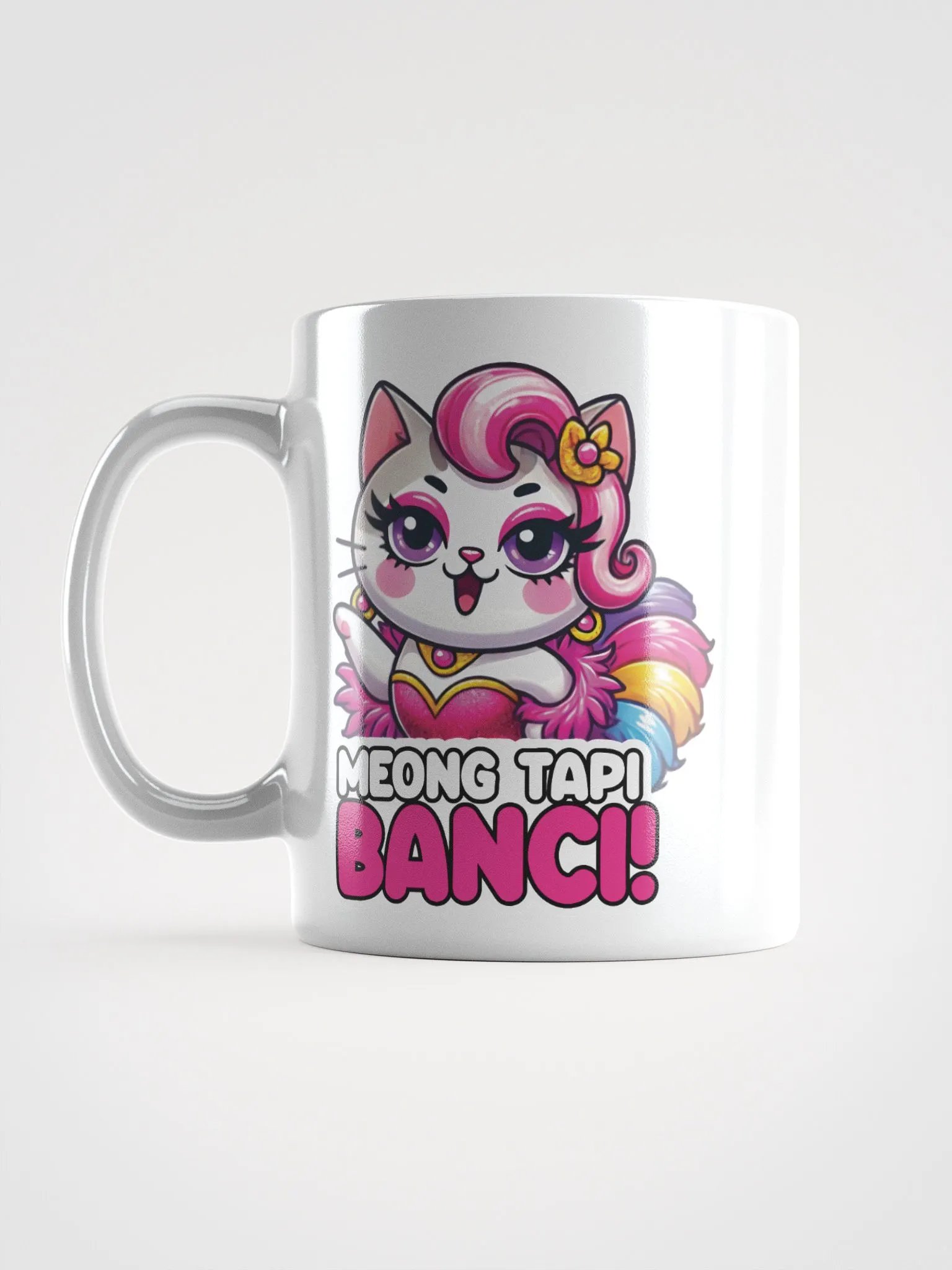 Meong Tapi Banci! White Glossy Mug product image (16)
