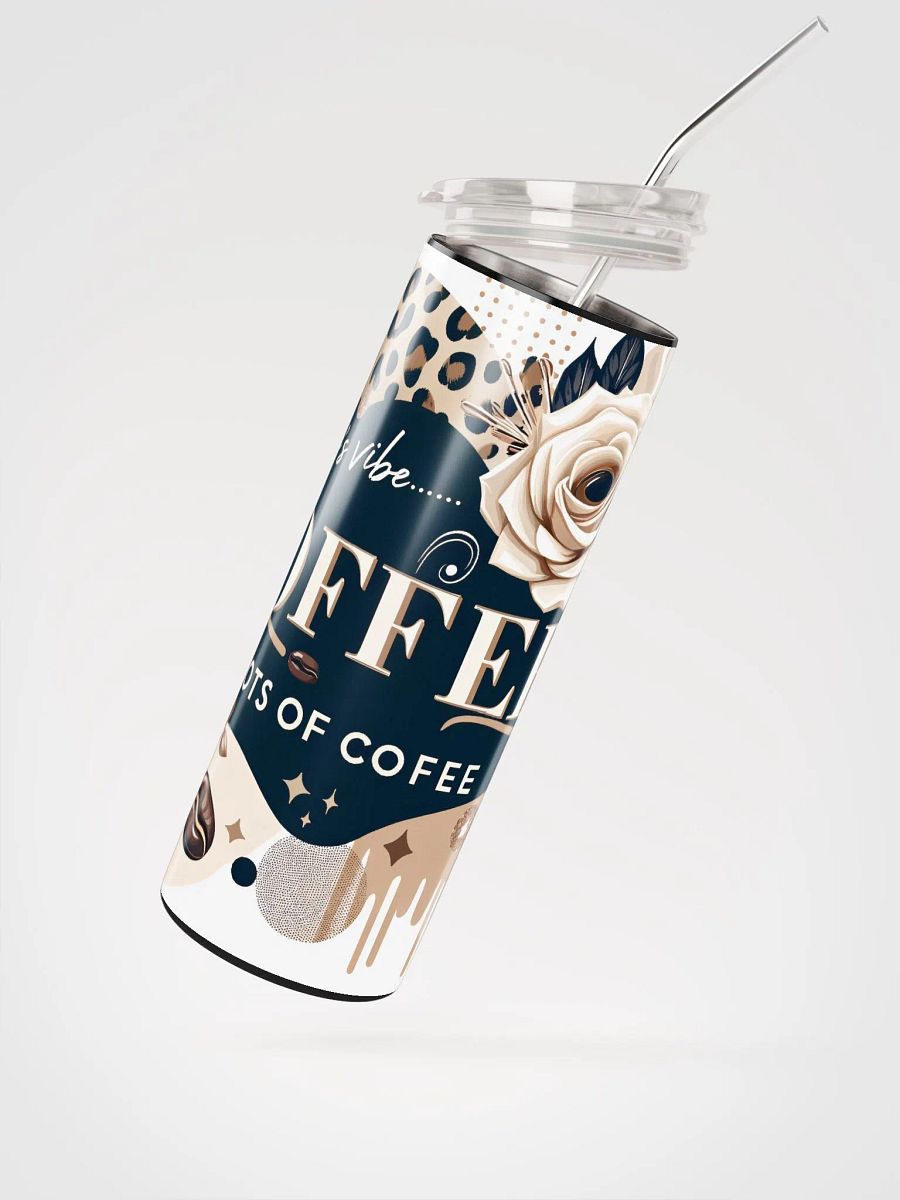 Vibing with Coffee Stainless Steel Tumbler product image (2)