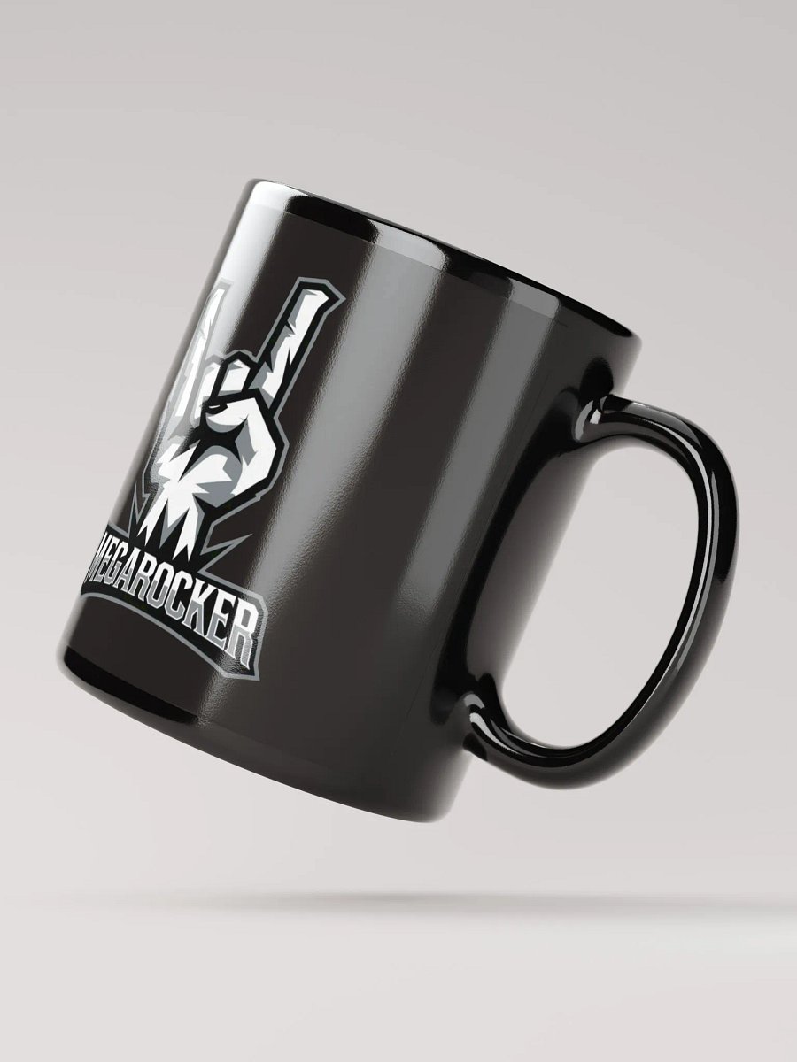 MegaRocker Horns Up Silver Logo Mug product image (2)