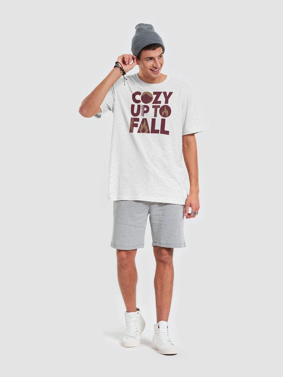 “COZY UP TO FALL” t-shirt, Autumn-themed t-shirt, Cozy fall apparel, Heartwarming graphic tee, Inspirational seasonal clothing, Perfect for crisp autumn days, Gifts for autumn enthusiasts, gift idea product image (6)
