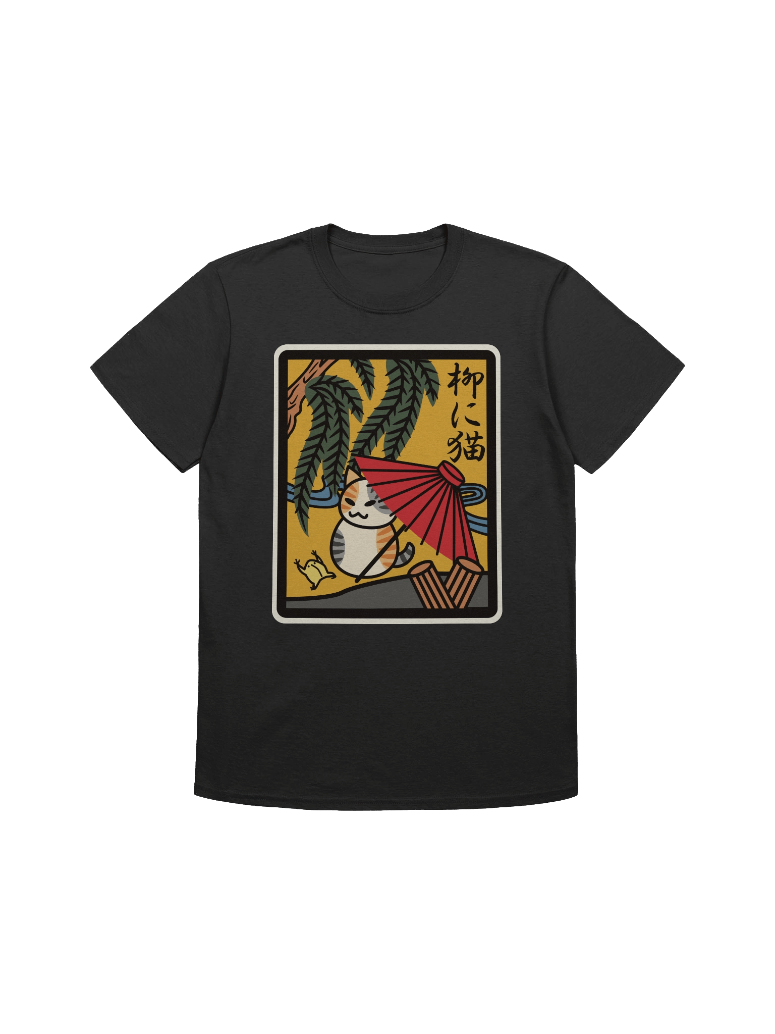 November Hanafuda Cat - Unisex Adult Super Soft Lightweight T-shirt product image (2)