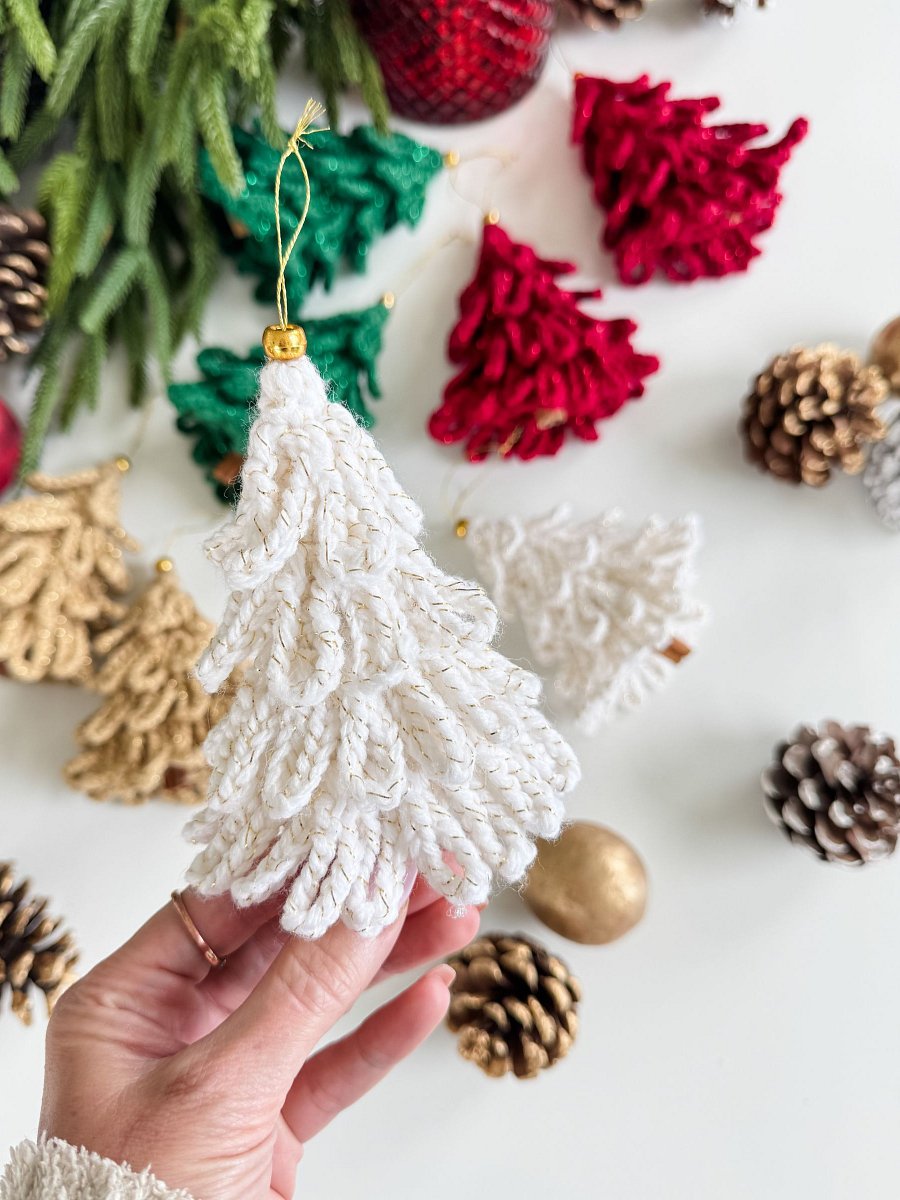 Loopy Tree Ornament Crochet Pattern product image (3)