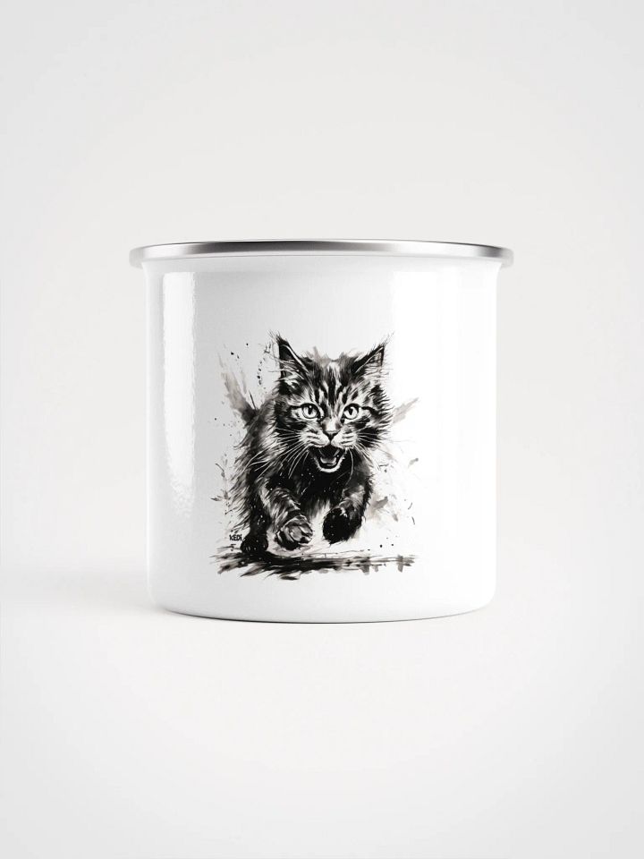 Wild Kitty Enamel Mug product image (1)