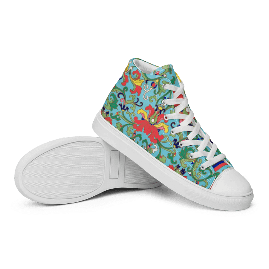 Ornate Vines Women's High Top Canvas Shoes product image (7)