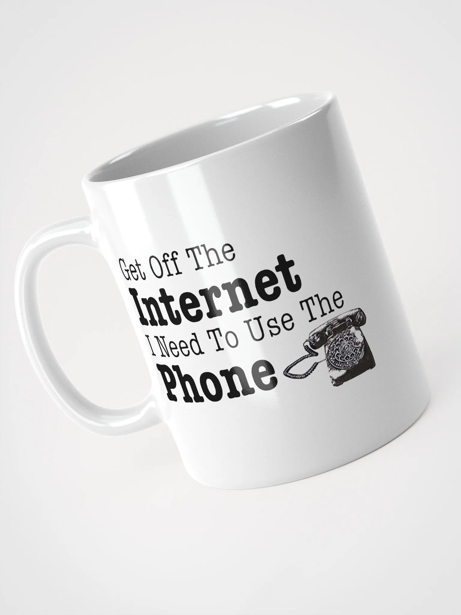 Get Off the Internet Rotary Phone Mug product image (1)