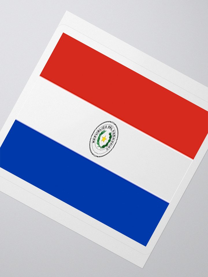 Exclusive Paraguay Flag Kiss-Cut Stickers - High-Quality Vinyl, Multiple Sizes product image (6)