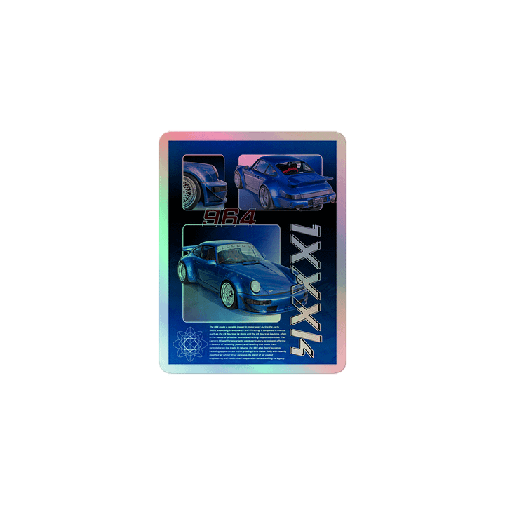 Blue 964 1XXXk | Holographic Sticker product image (1)