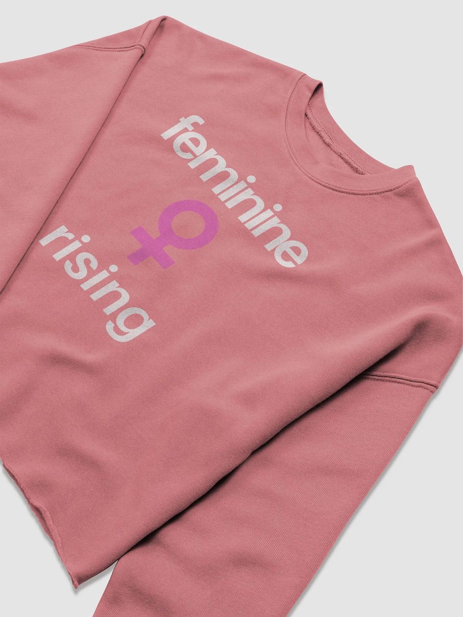 Feminine Rising Cropped Sweatshirt. (Pink) product image (5)