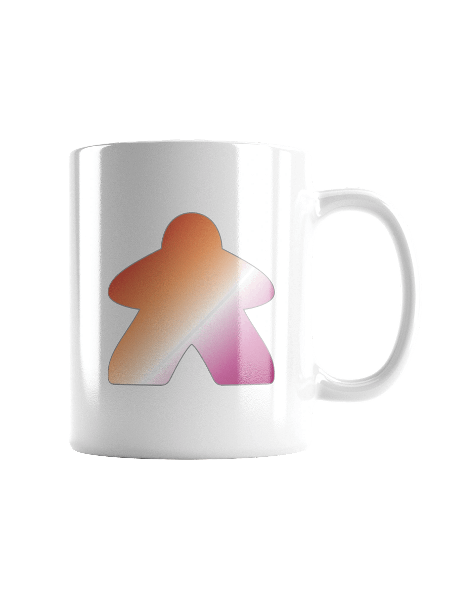 Lesbian Pride Gradient Meeple Mug product image (1)