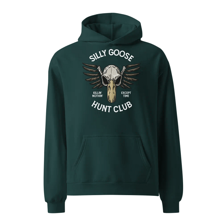 Silly Goose Hunt Club | Oversize Hoodie | Green product image (1)
