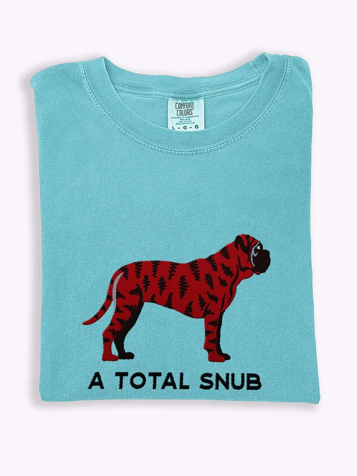 A Total Snub T-Shirt(Embroidered) of an English Mastiff(Brindle) product image (1)