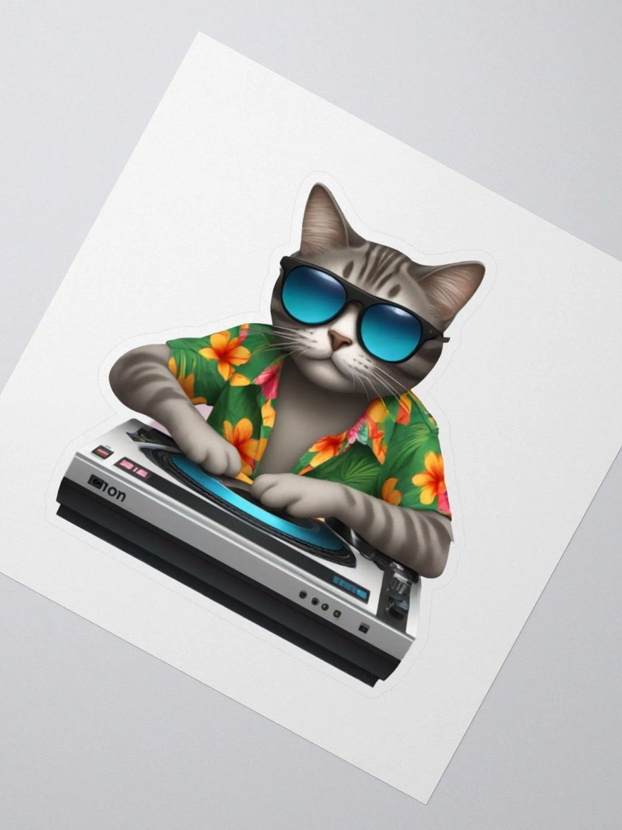 Cat DJ Sticker product image (2)