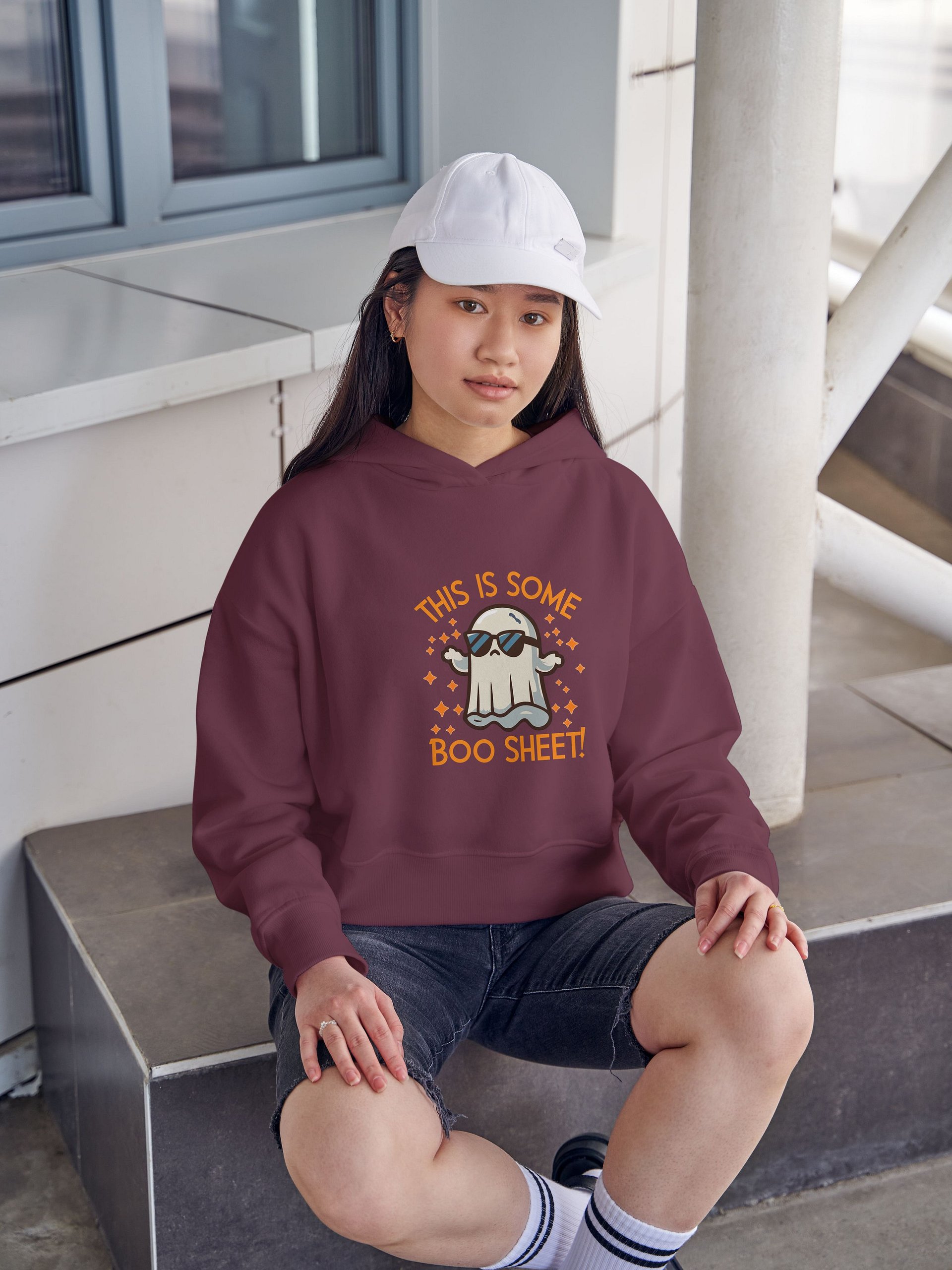 Funny Ghost Halloween Hoodie | Boo Sheet Sarcastic Apparel product image (53)