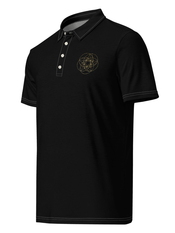 Golden fibo Geometric Men's Polo Shirt product image (7)
