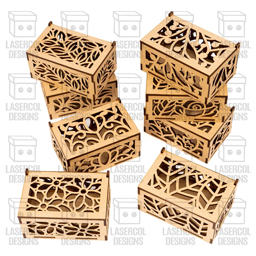 10 Boxes Set 2 (2 Sizes) - Laser Cut Files product image (6)