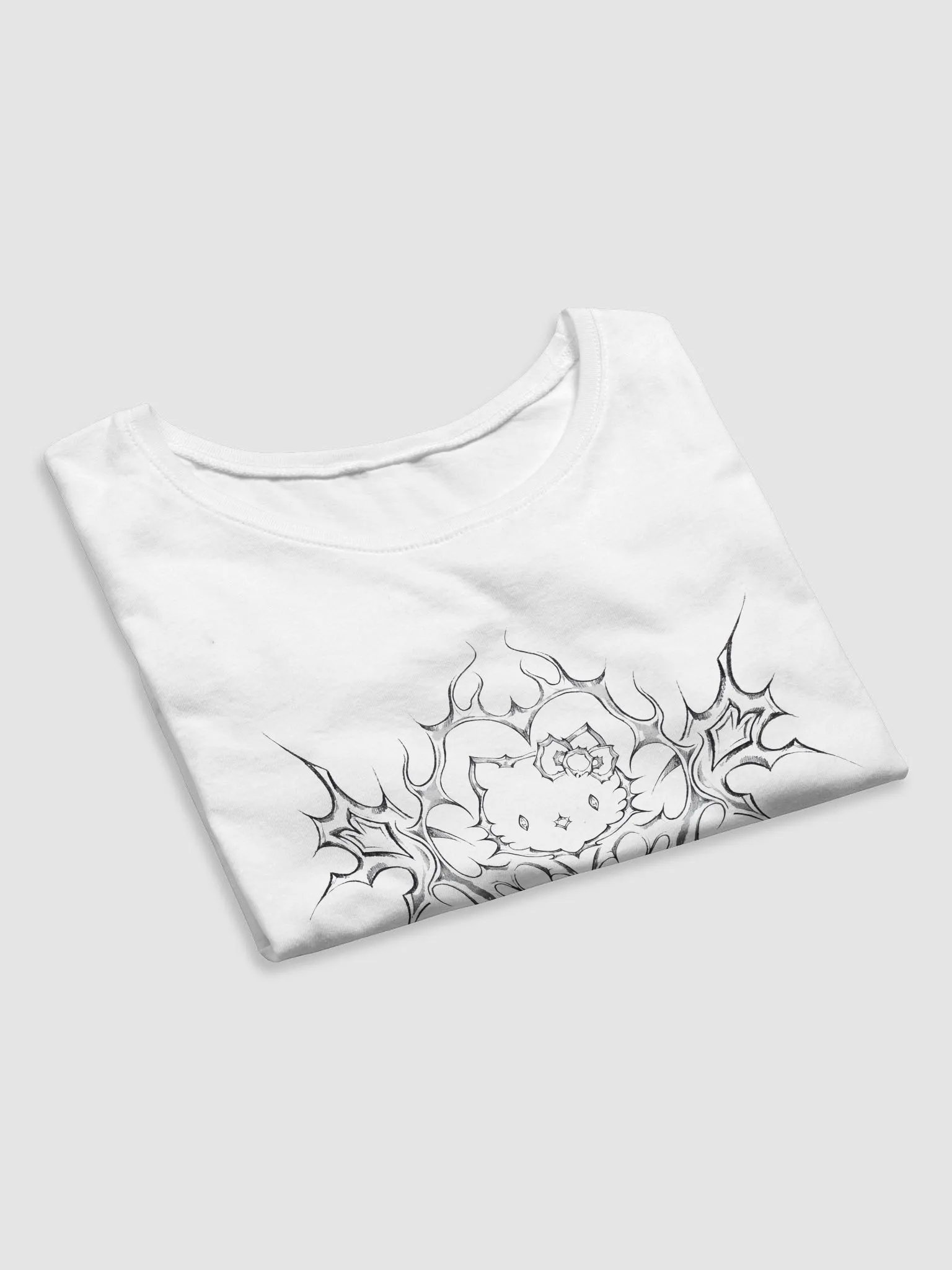 Hello kitty art Women's Crop Tee product image (7)