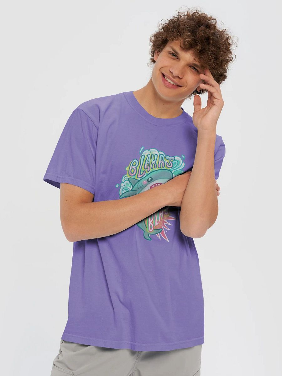 Blahaj Blast Heavyweight T-Shirt product image (5)