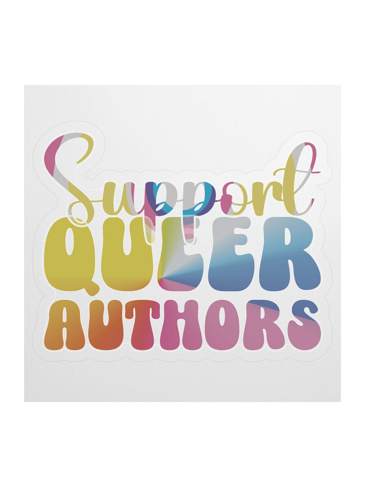 Support Queer Authors Sticker product image (1)