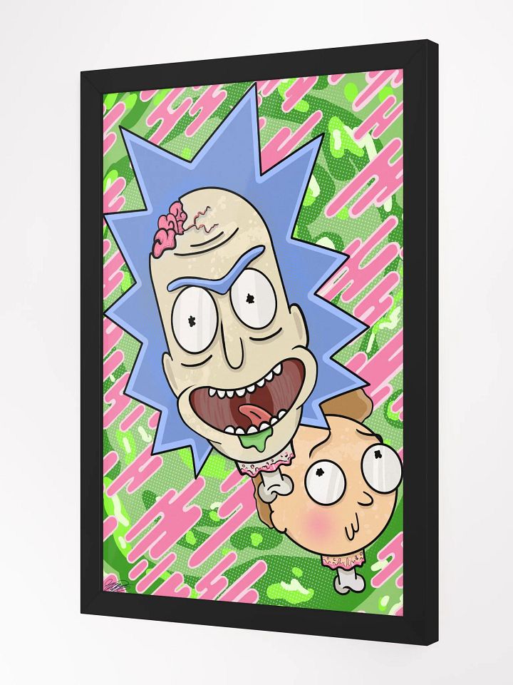 Rick & Morty Heads Print (Framed) product image (2)