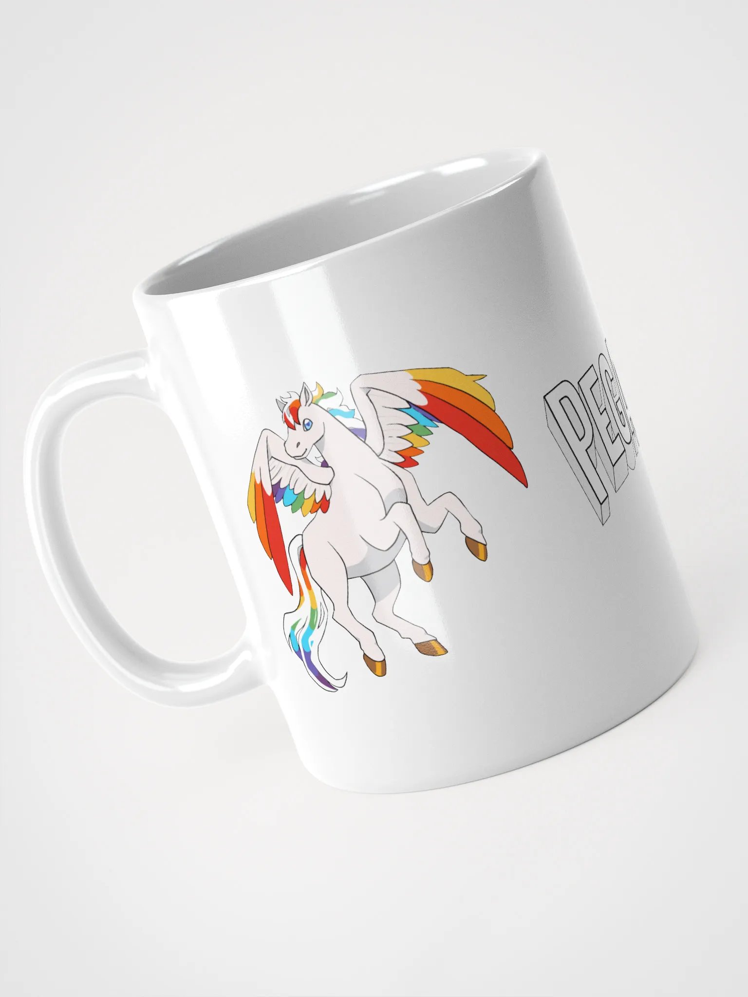 Dual Pegasus on White Mug product image (4)