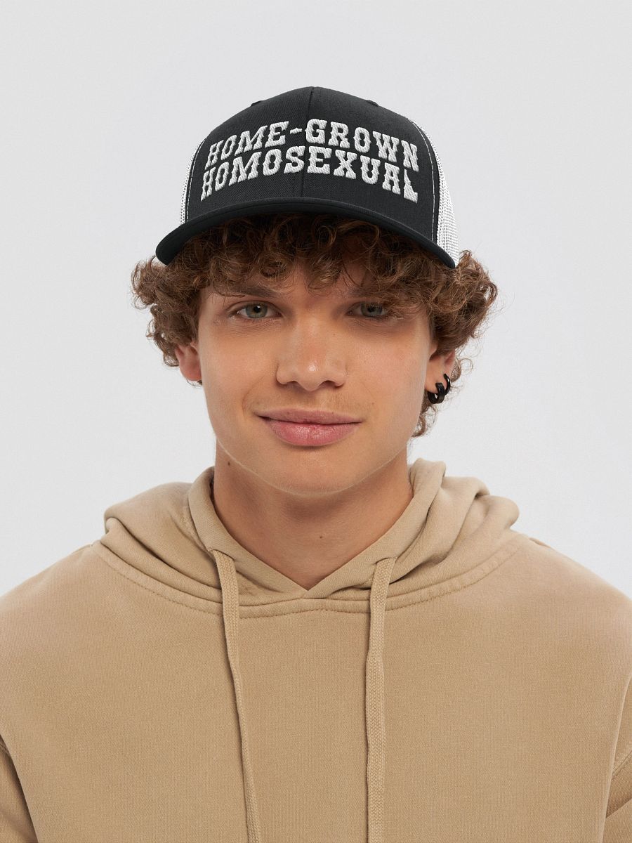 "HOME-GROWN HOMOSEXUAL" dark hat product image (3)