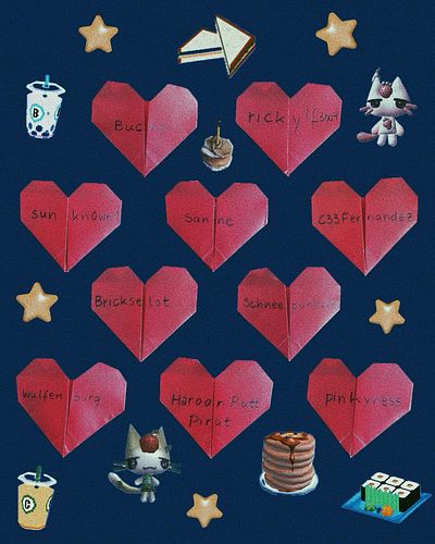 my little lemon loved ones from february ♥️ thanks for letting me fold you an origami heart 💌