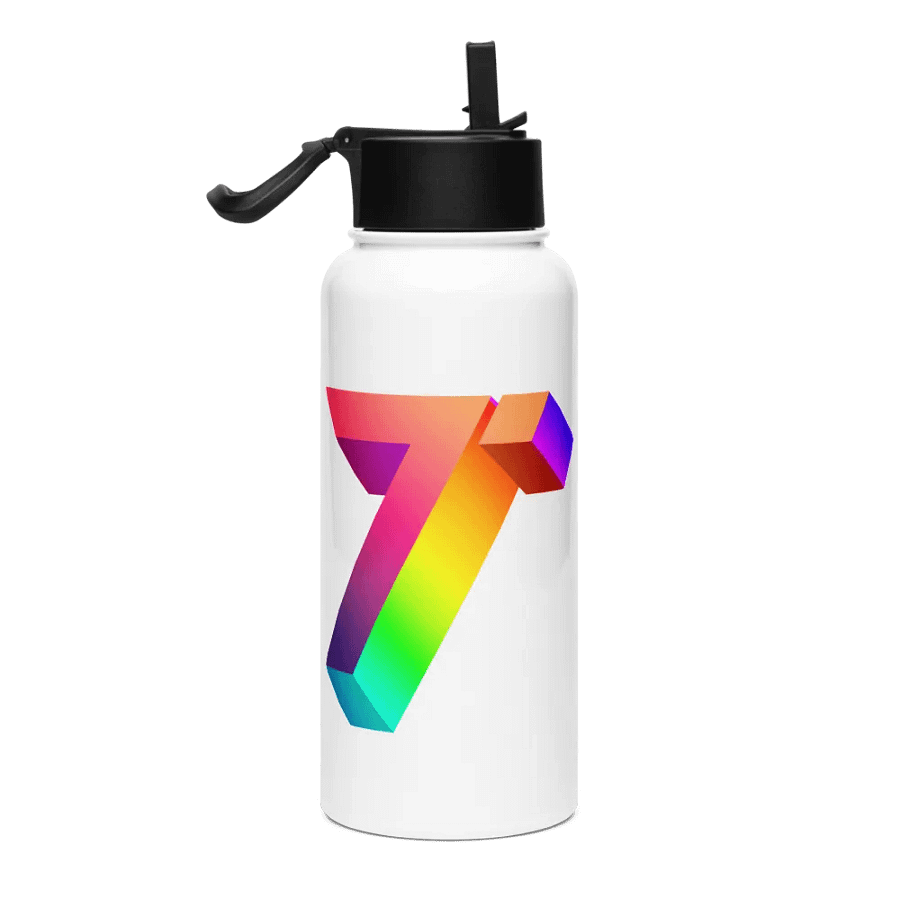 Tobu Stainless Steel Water Bottle 3D Logo Colorful product image (3)
