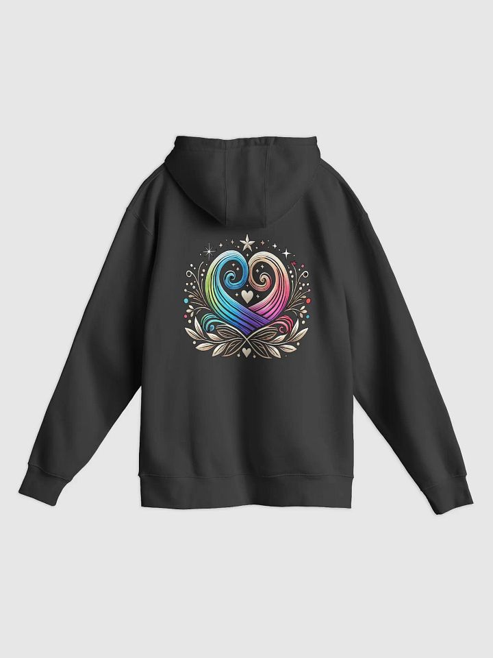 Vibrant Heart Swirl Unisex Hoodie product image (2)