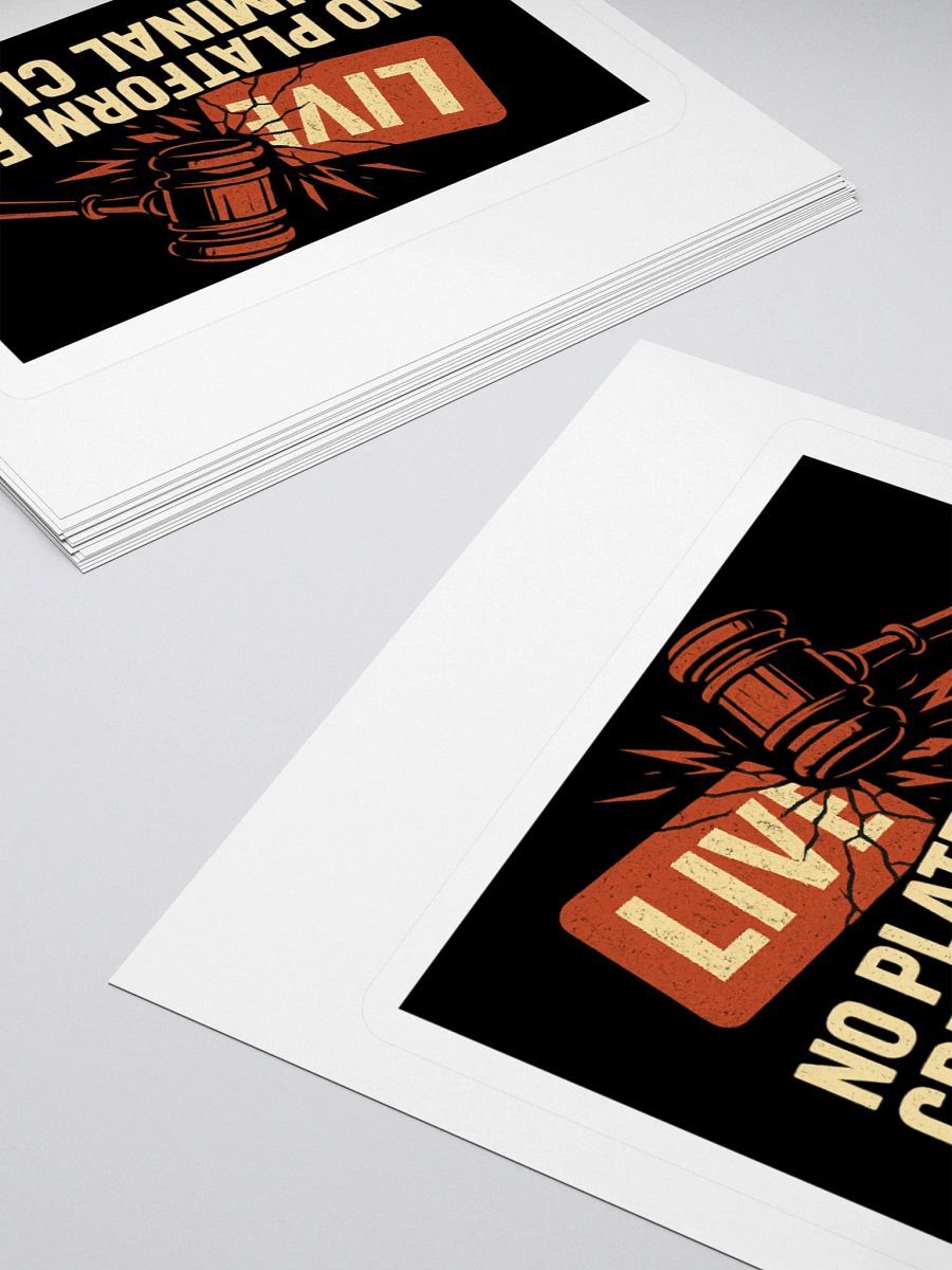 No Platform for Criminal Clout – Vinyl Sticker product image (11)