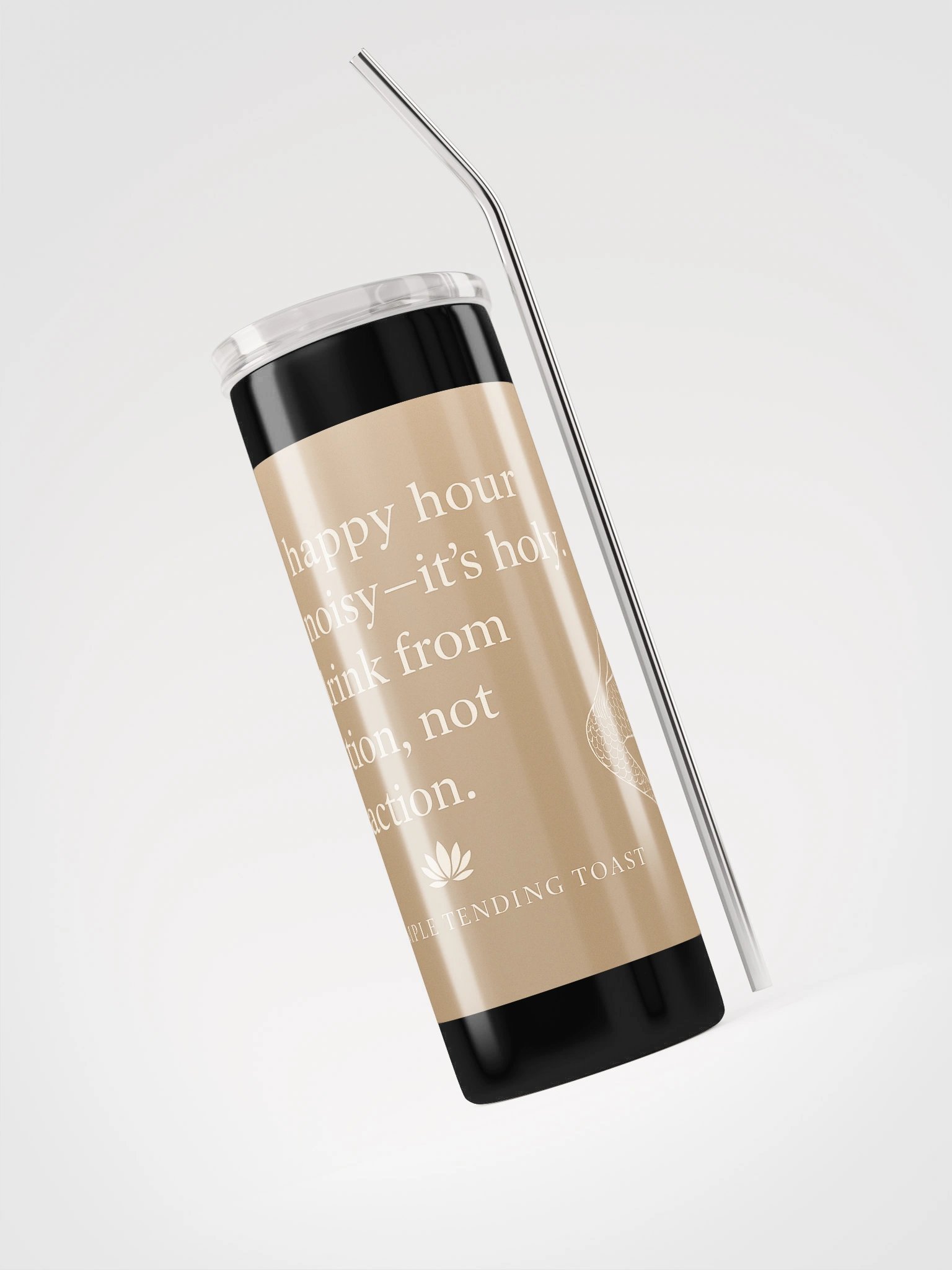 🪷🌅 The Temple Tending Toast — Stainless Steel Tumbler product image (3)