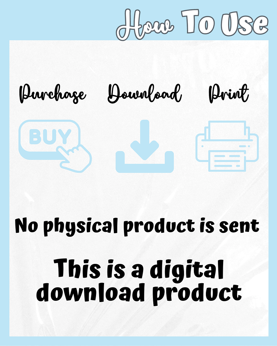 Blue Cosplay Planner Printable product image (7)