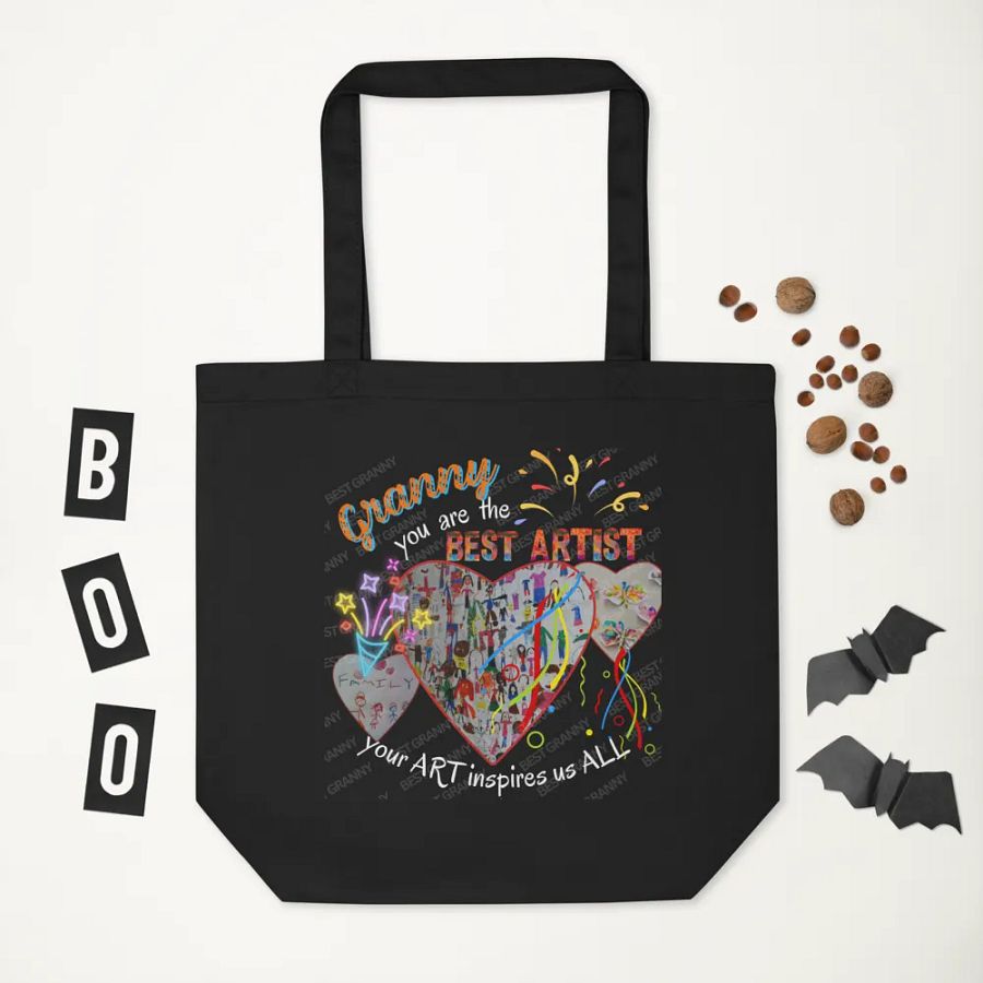 tote bag 'granny you are the best artist .  Your rt inspires us all. perfect gift for granny. product image (11)