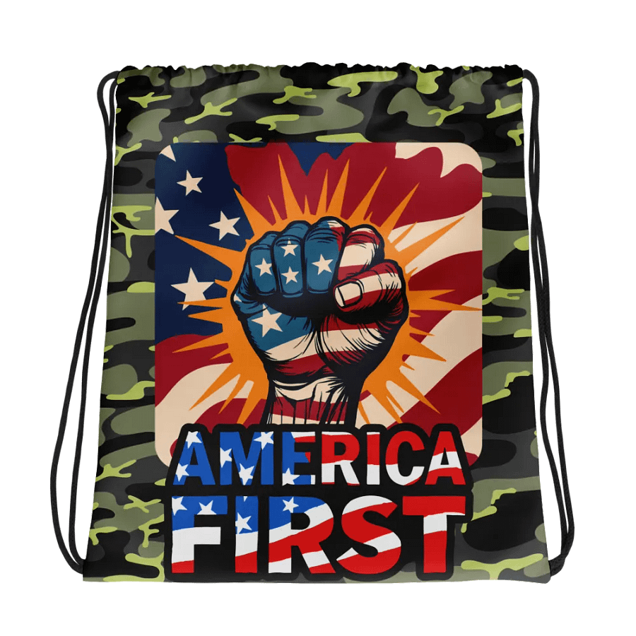 Drawstring Bag: America First product image (2)