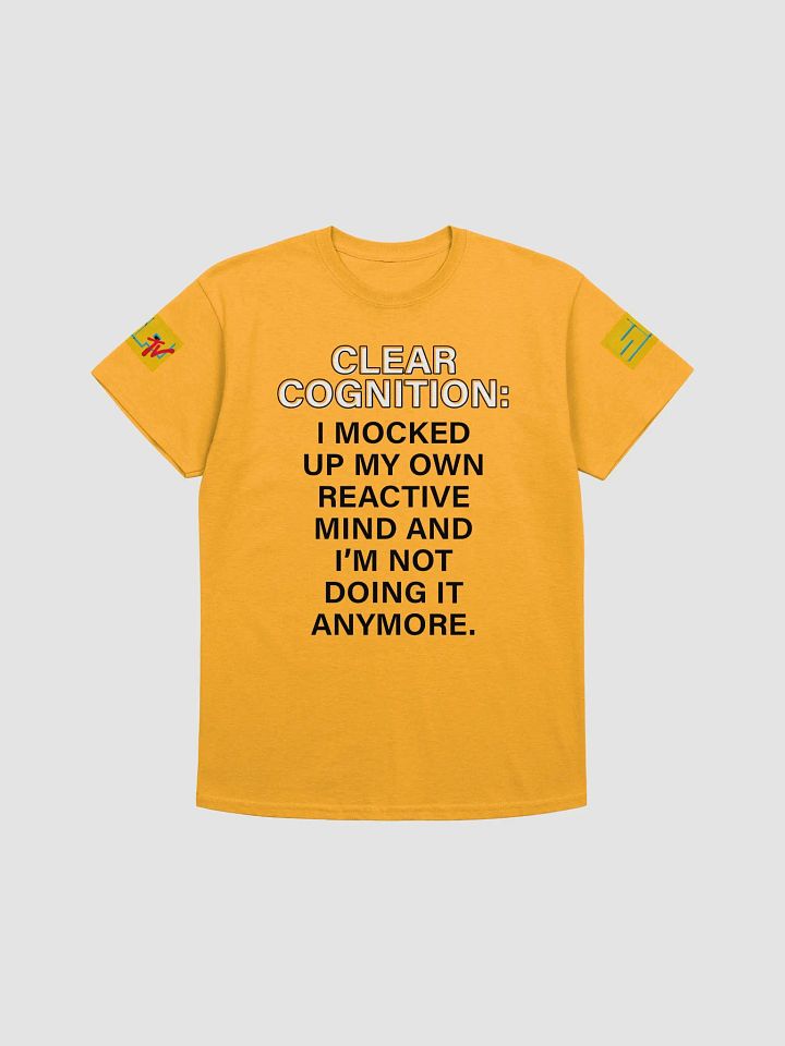Clear Cognition Tshirt in Goldenrod product image (1)