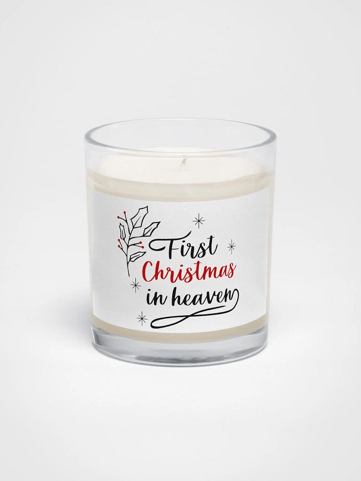 First Christmas in heaven Festive Holly Berry Soy Wax Candle product image (1)