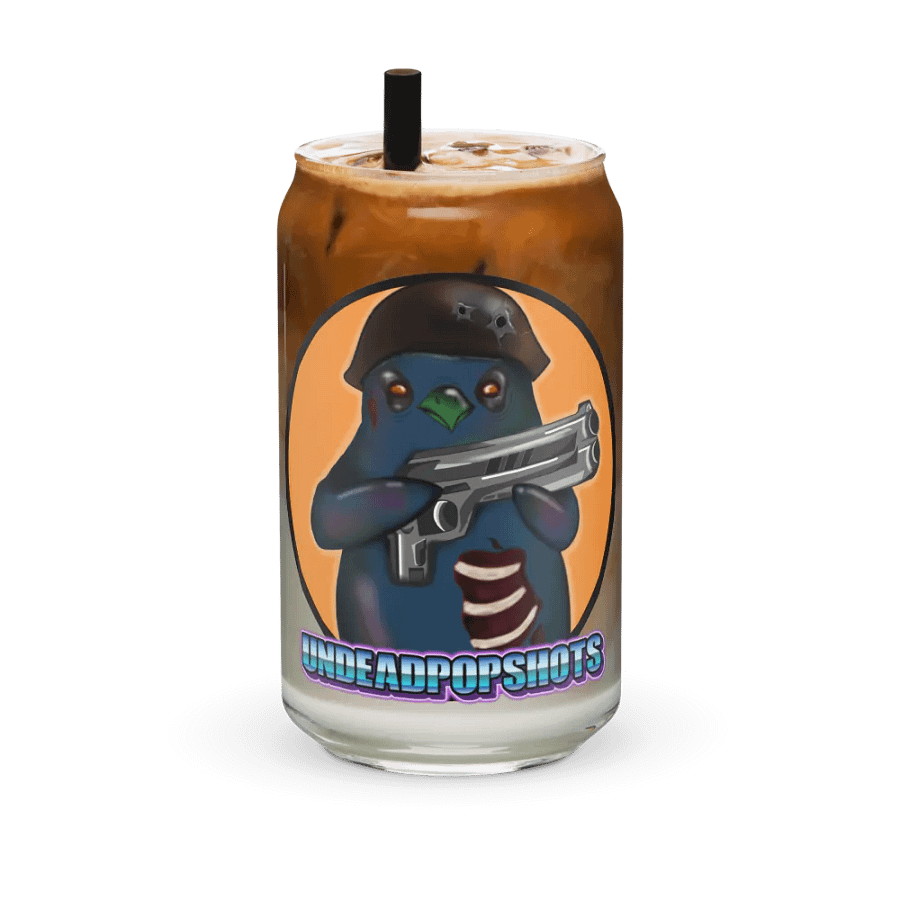 UndeadPopShots Penguin Can-Shaped Glass Logo Color Orange product image (6)