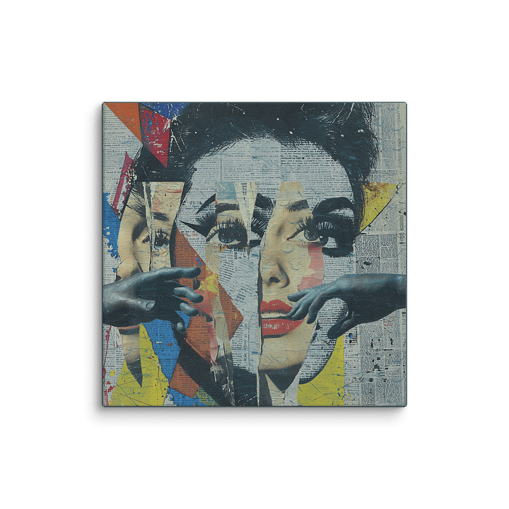 We cant reach you Collage Canvas product image (1)