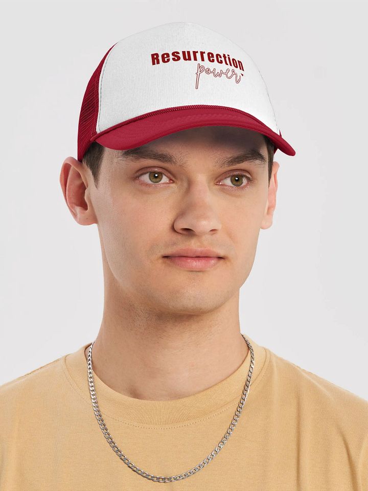 Resurrection Power, Christian Foam Trucker Hat product image (1)