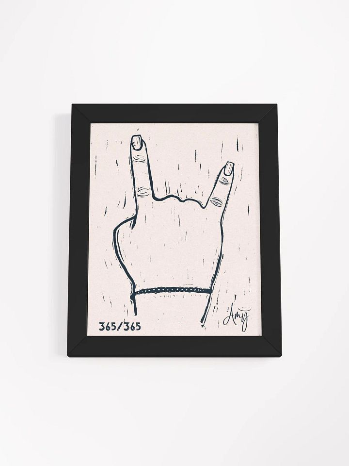 Linocut Rock On Art product image (5)