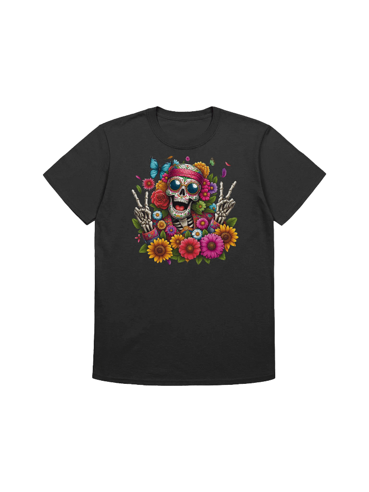 Sugar Skull Art - Día de los Muertos Delight Artful Remembrance T-Shirt product image (4)