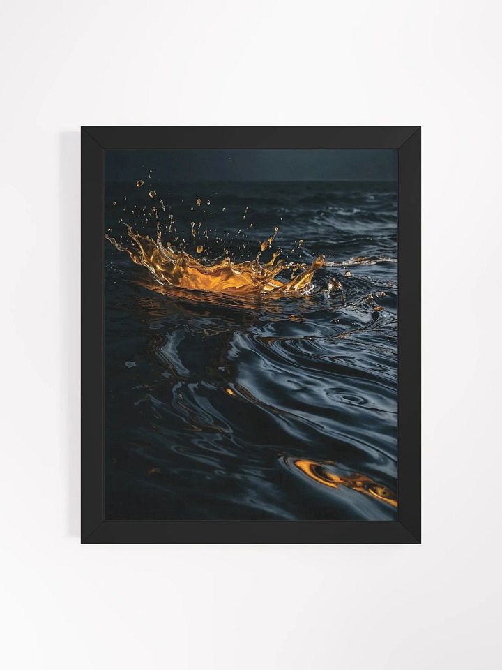 Golden Splash Framed Matte Print product image (6)