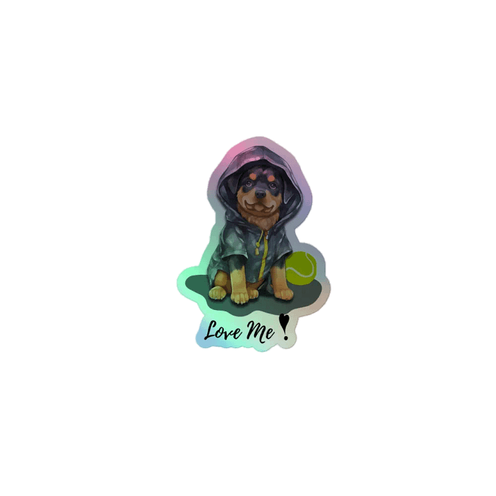 Hoodie Pup Holographic Sticker Sheet product image (1)