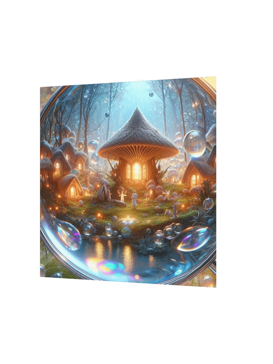 Magnifying Glass Fairy Village Enhanced Matte Paper Poster product image (6)