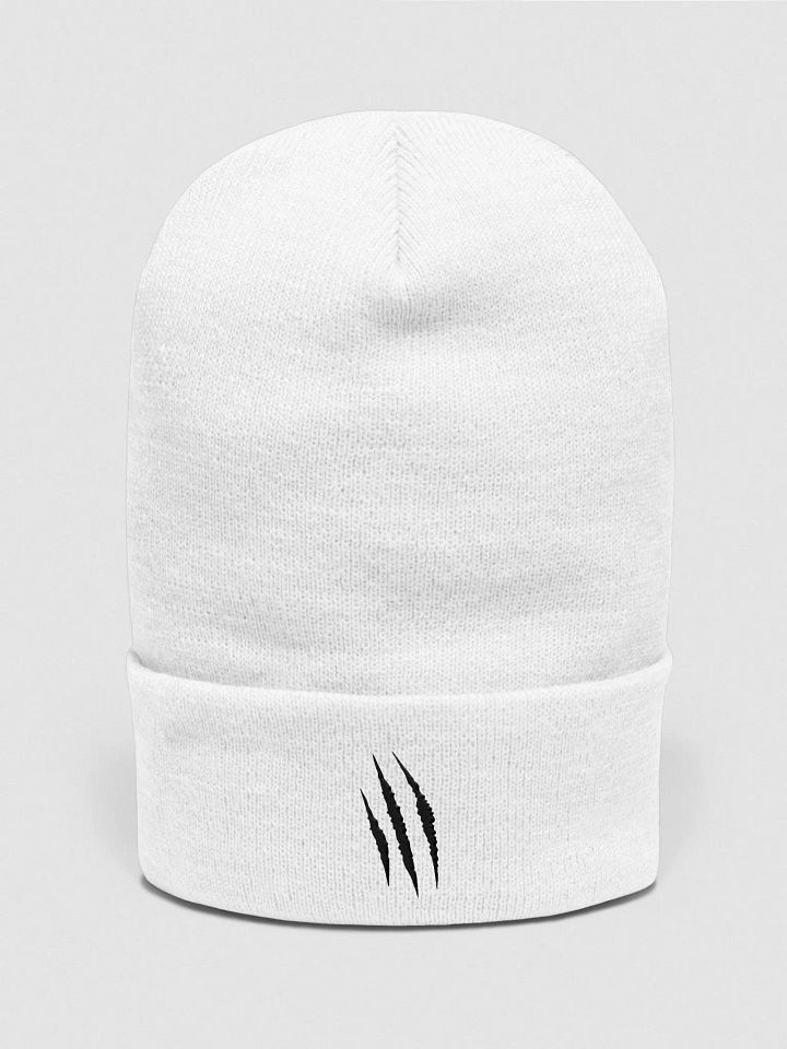 "Scratch Claws" (Black) Yupoong Cuffed Beanie product image (1)