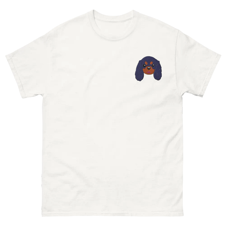 Playful Cavalier King Charles Spaniel Pup Embroidered Tee product image (1)