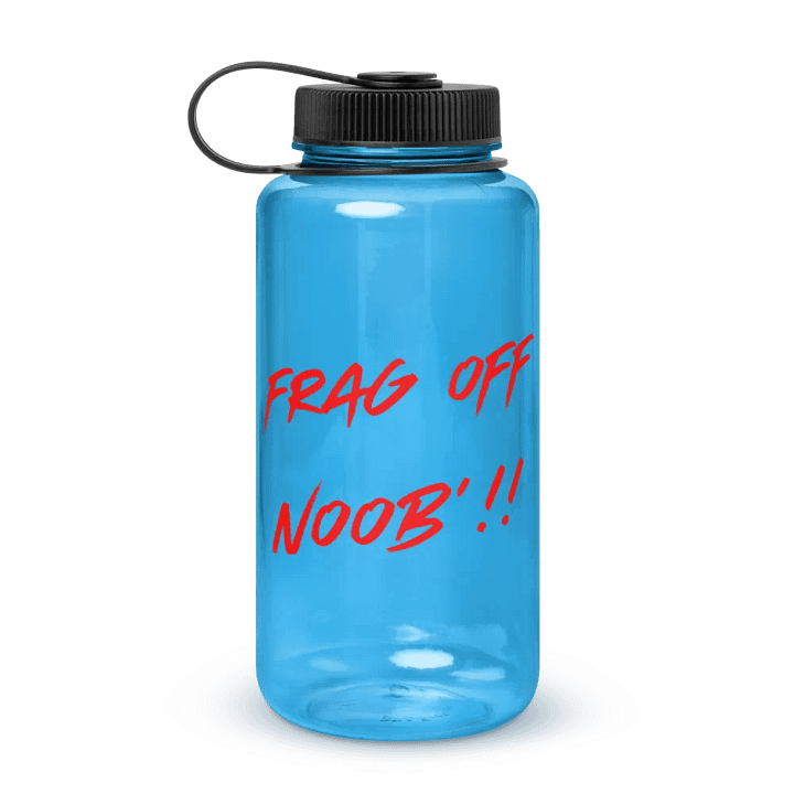 Bold Red 'FRAG OFF NOOB'!! Water Bottle product image (2)